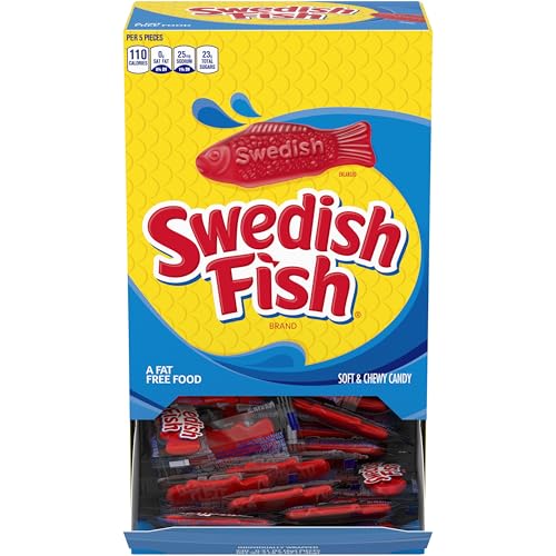 SWEDISH FISH Individually Wrapped Soft & Chewy Gummy Candy, 240 Count