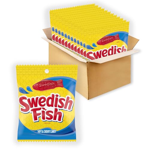Swedish Fish Flavor Candy, Pack of 12